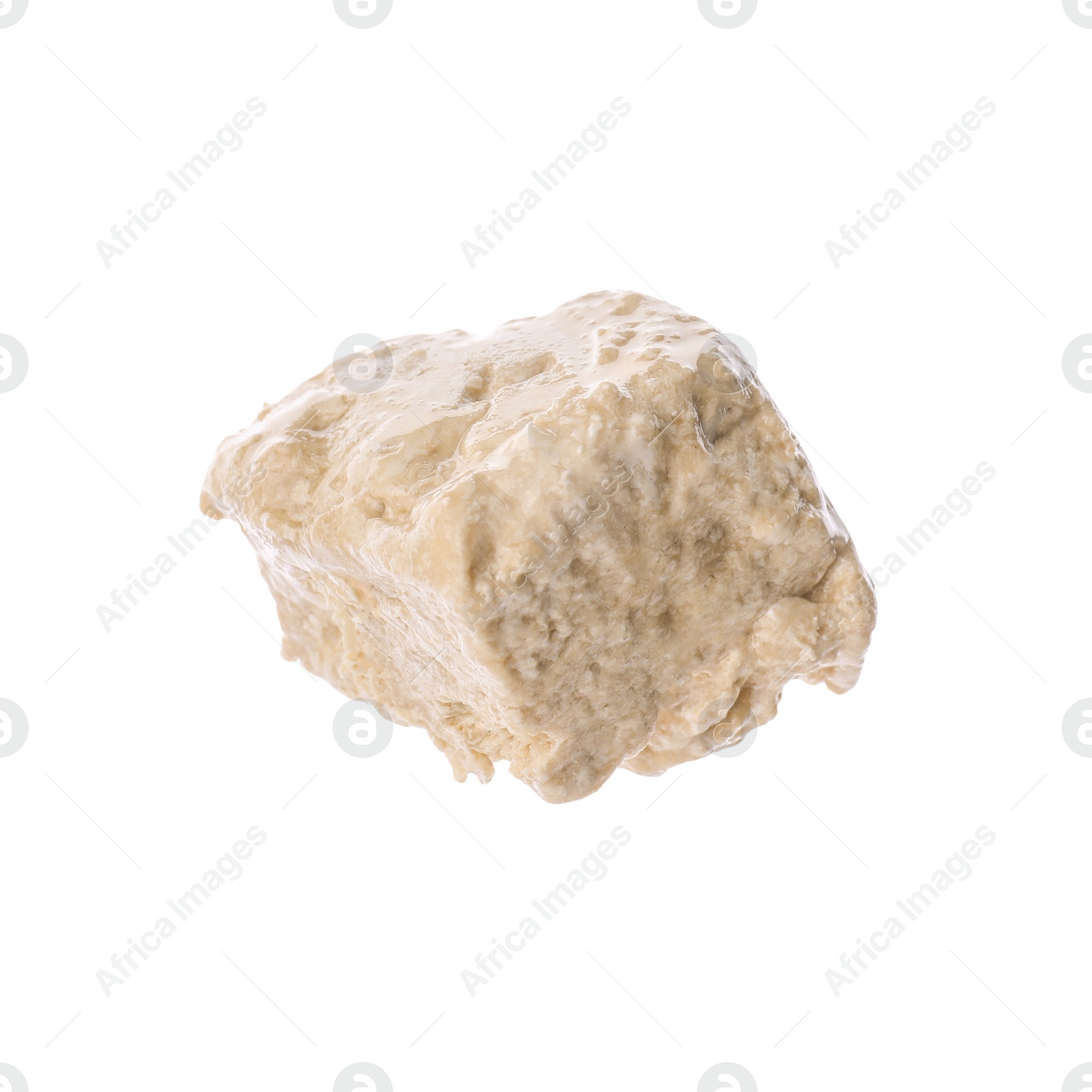 Photo of One piece of tasty halva isolated on white