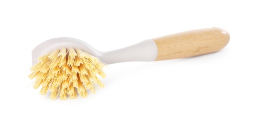 Cleaning supply. One brush isolated on white