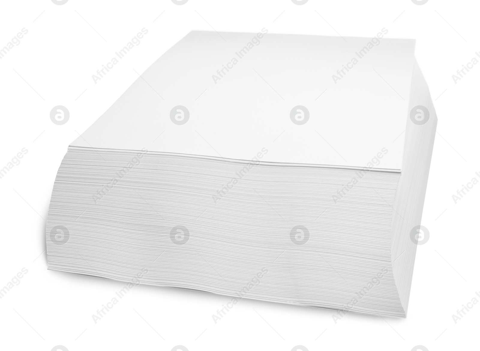 Photo of Stack of paper sheets isolated on white