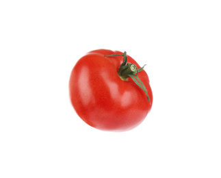 Photo of Fresh ripe organic tomato isolated on white