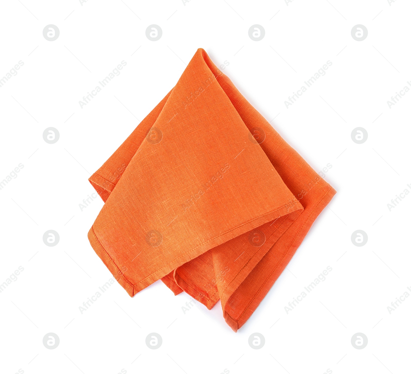 Photo of Fabric napkin for table setting on white background