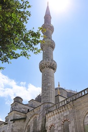 Photo of ISTANBUL, TURKEY - AUGUST 06, 2018: Beautiful view of mosque minaret