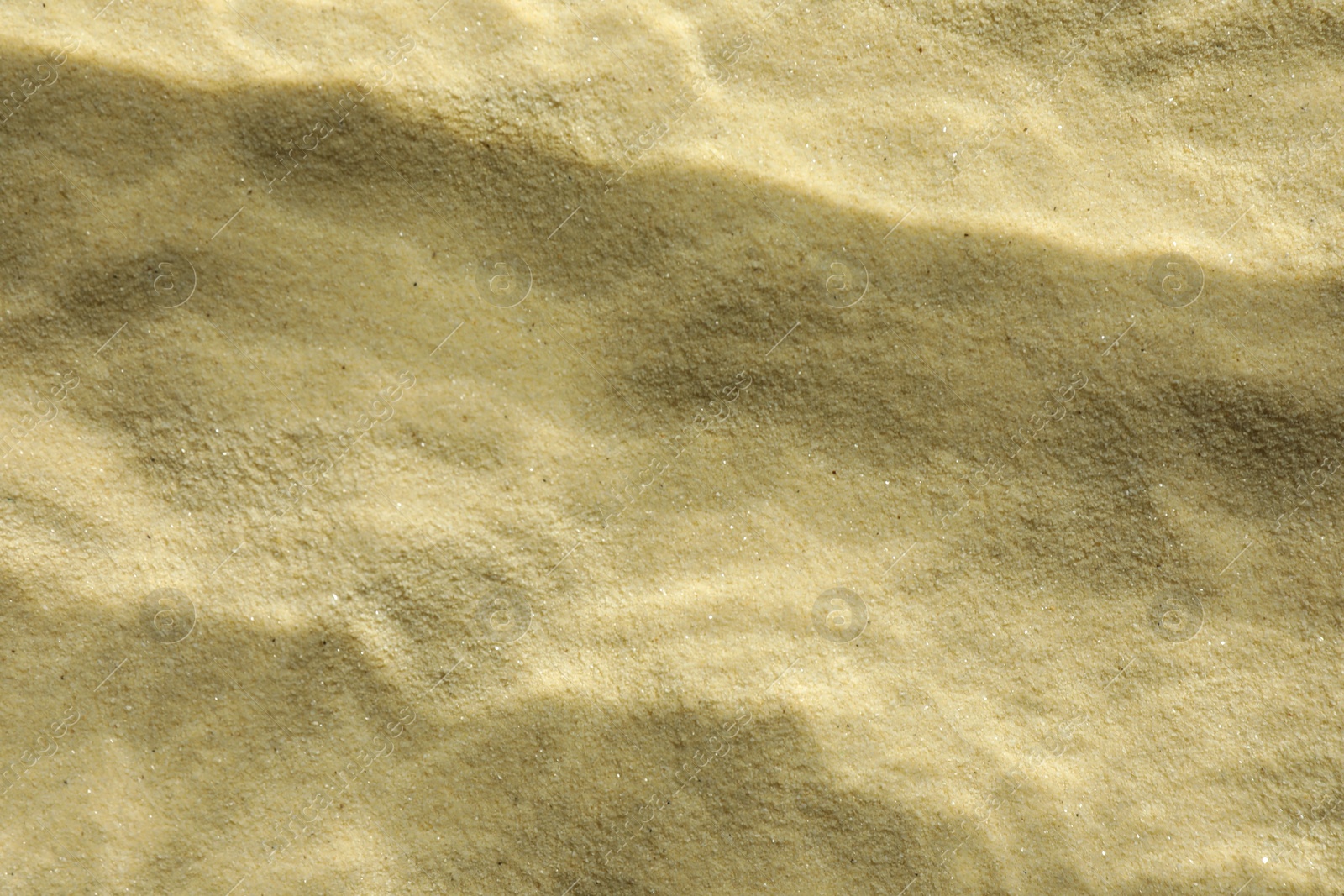 Photo of Sand under water as background, top view