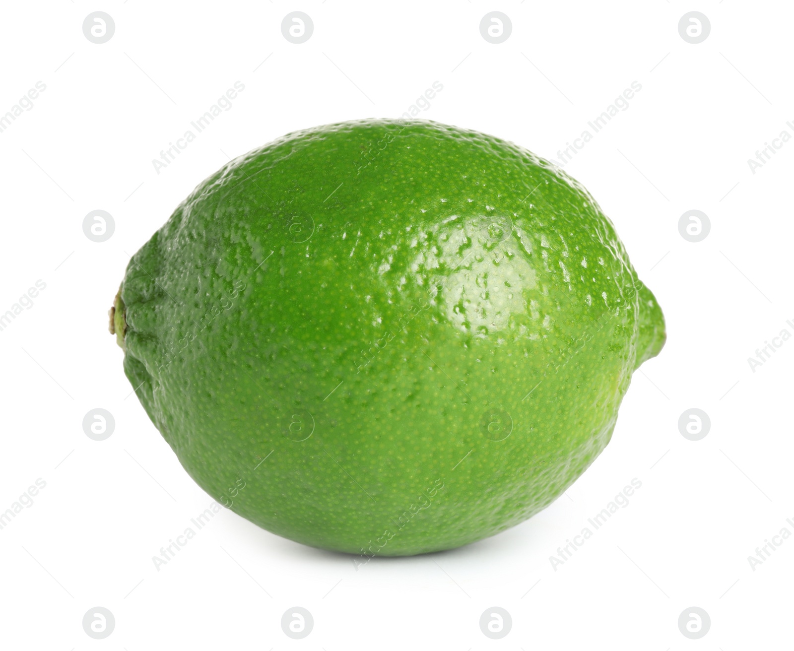 Photo of Fresh green ripe lime isolated on white