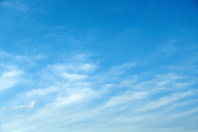 Picturesque view of beautiful light blue sky