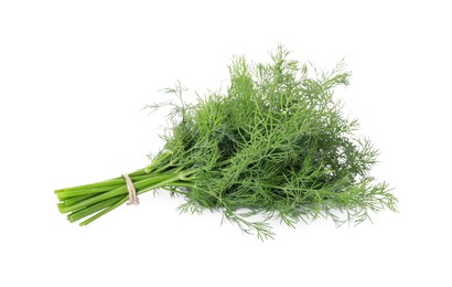 Photo of Bunch of fresh dill isolated on white