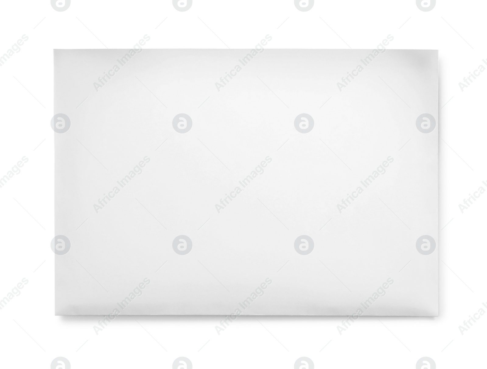Photo of Simple blank paper envelope isolated on white