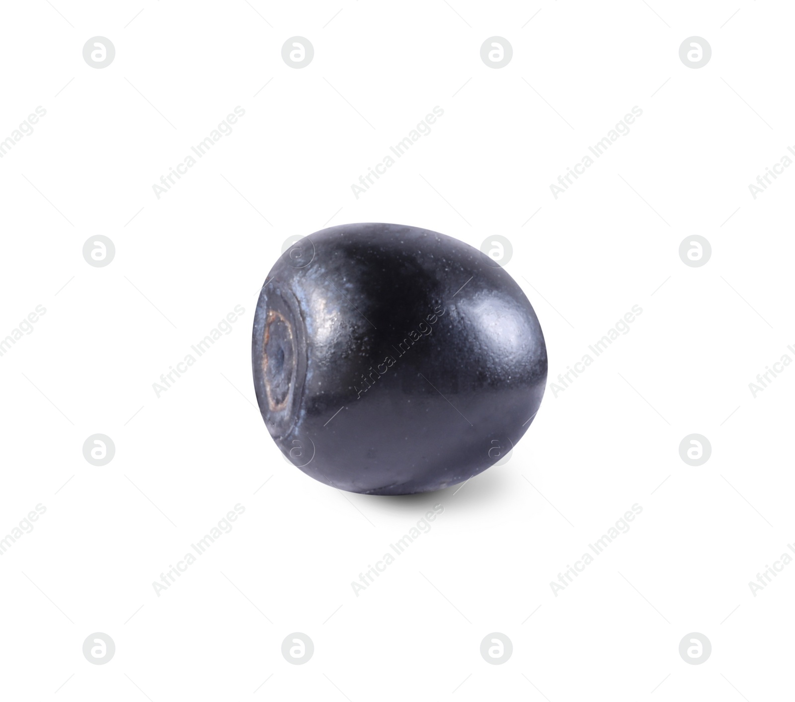 Photo of One tasty ripe bilberry isolated on white