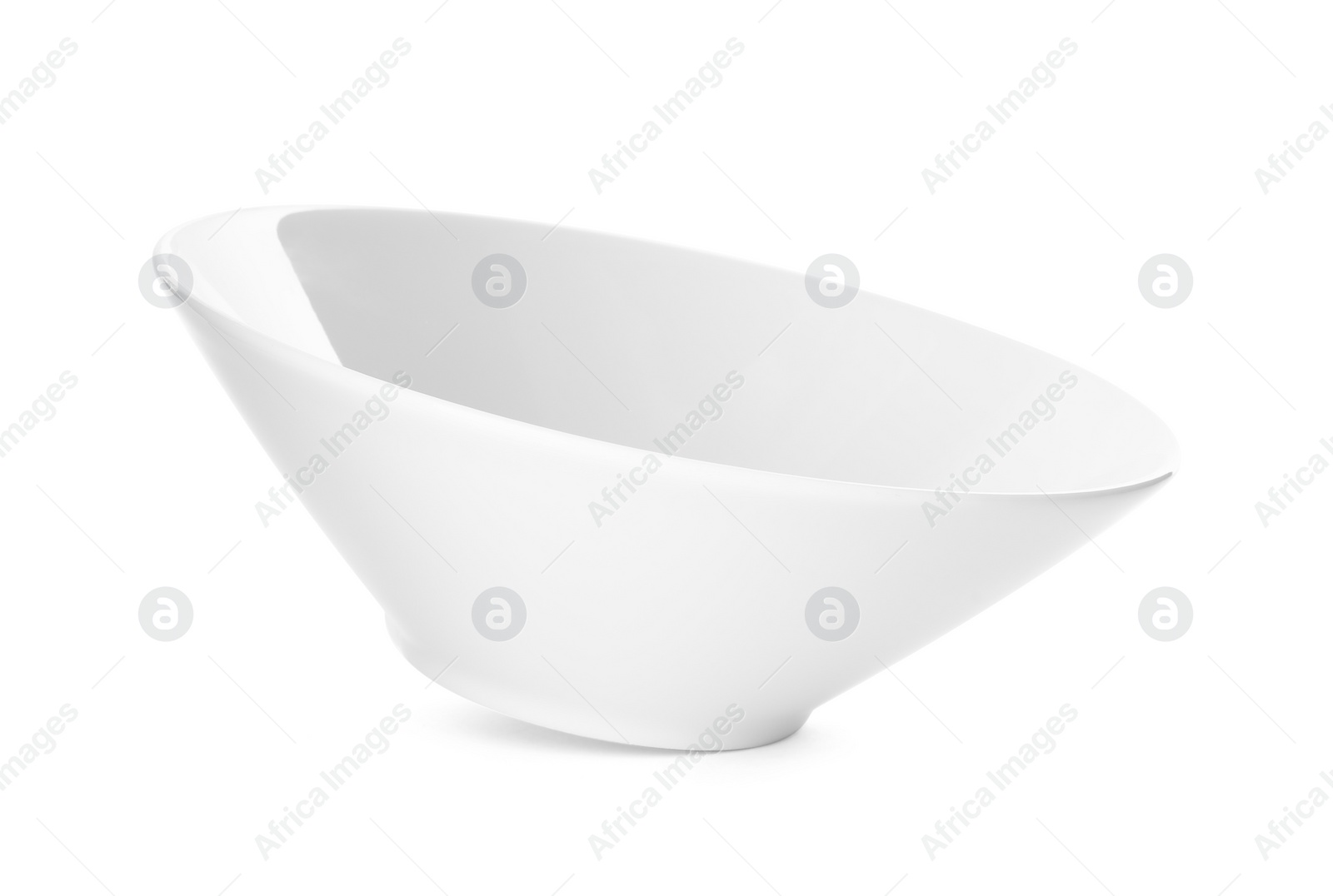 Photo of Clean empty ceramic bowl isolated on white