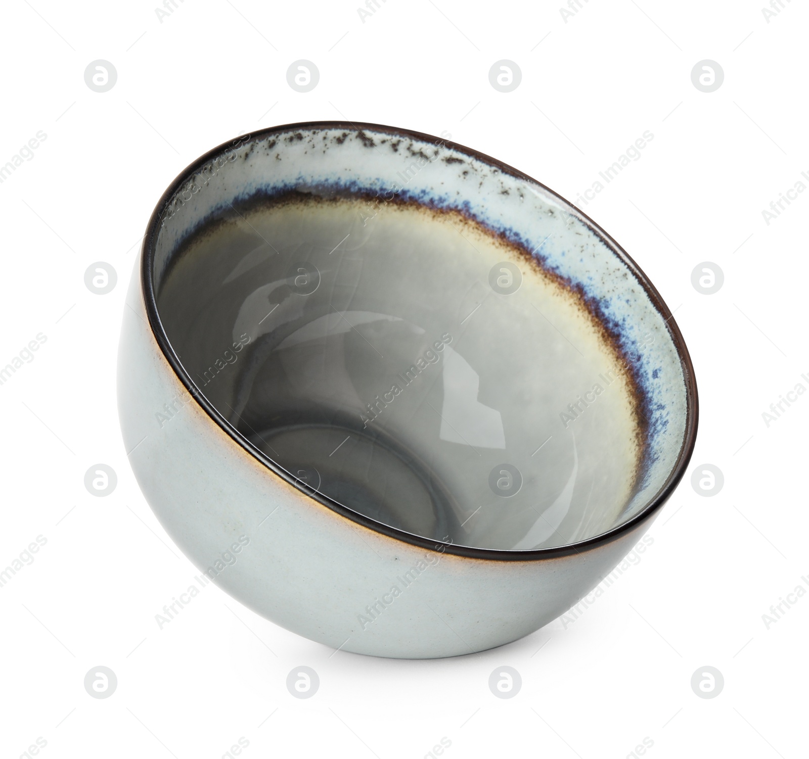 Photo of Clean empty ceramic bowl isolated on white