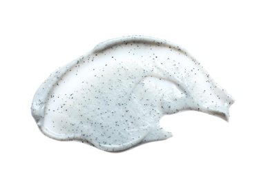 Photo of Sample of natural scrub on white background