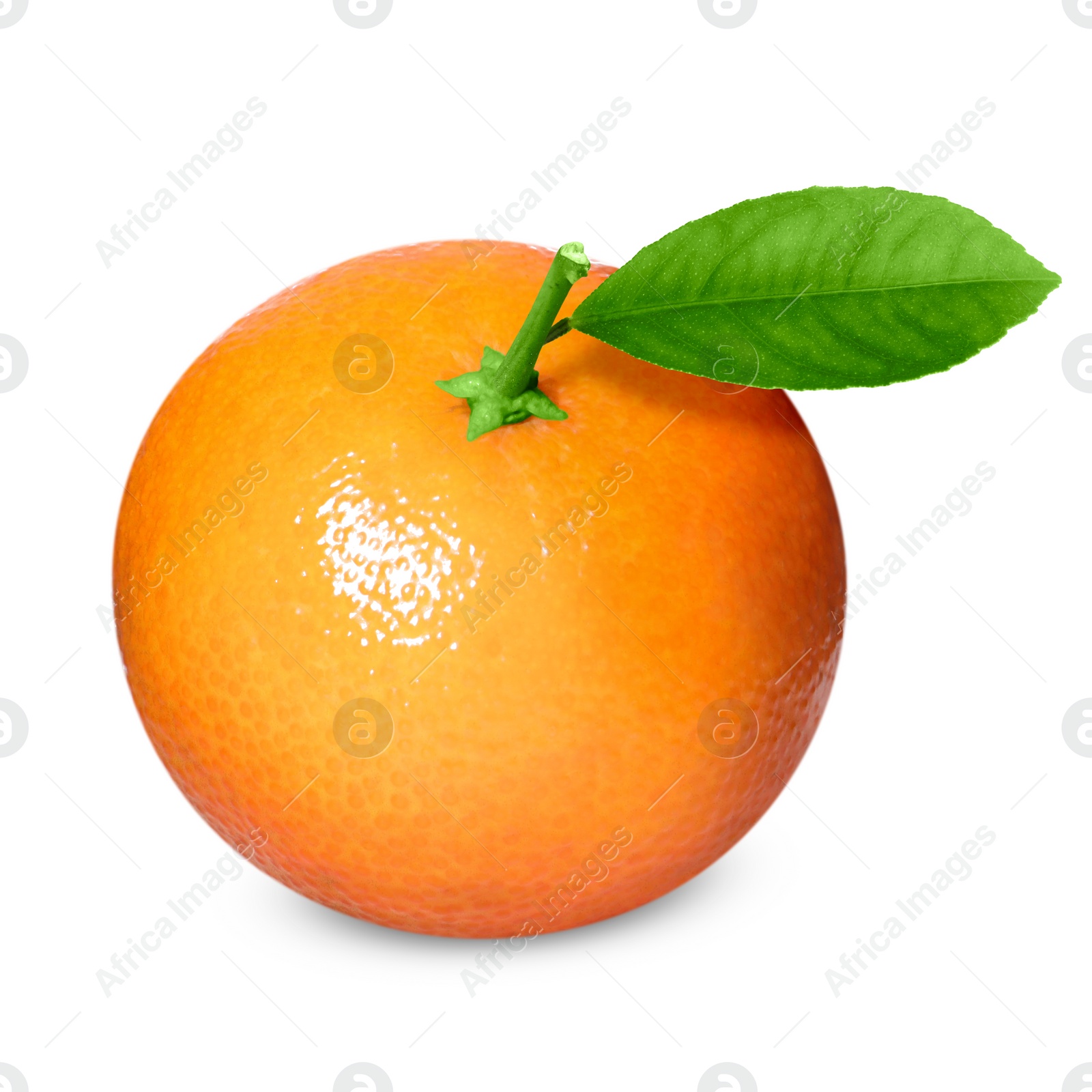 Image of Fresh ripe orange tangerine isolated on white