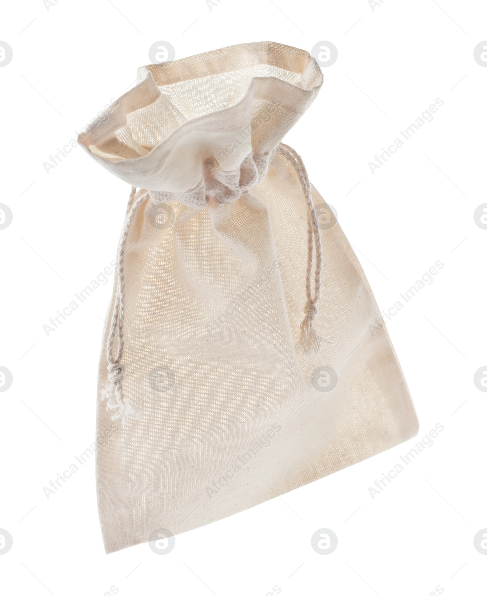 Photo of Empty cotton eco bag isolated on white