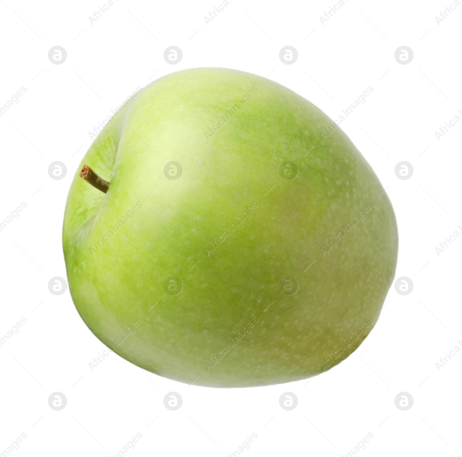 Photo of Whole ripe green apple isolated on white