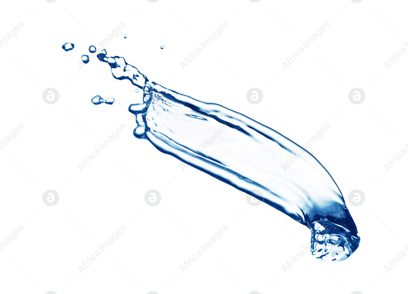 Photo of Abstract splash of water on white background