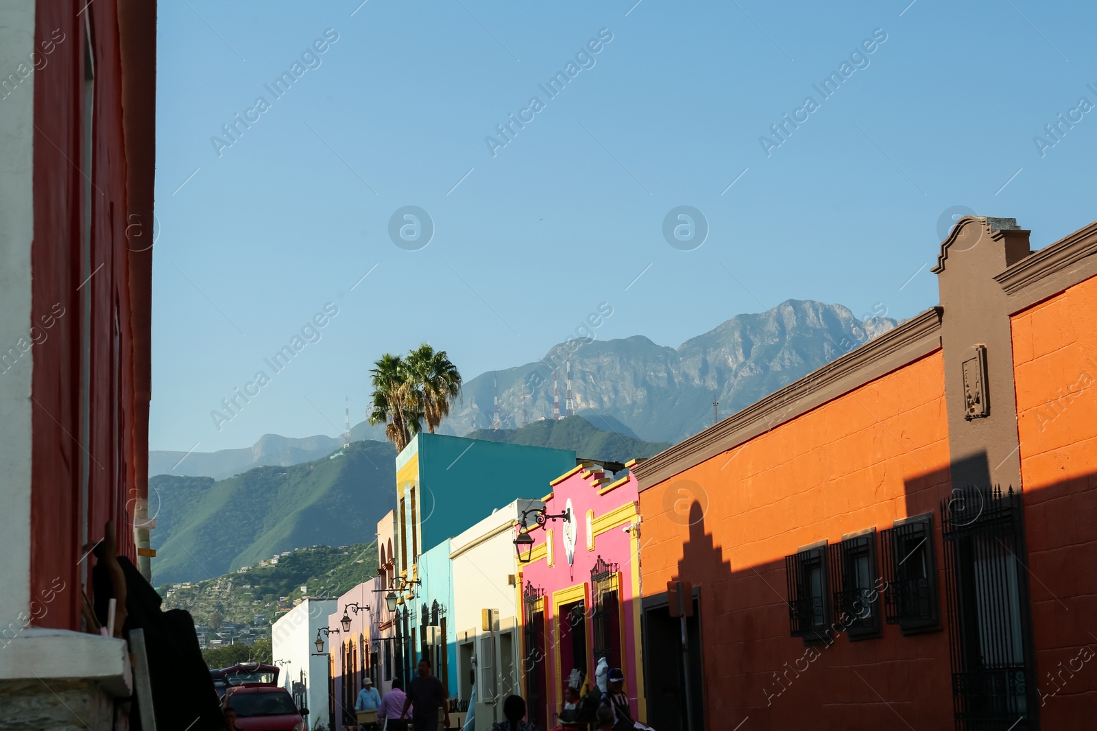 Photo of Beautiful view of city street with buildings