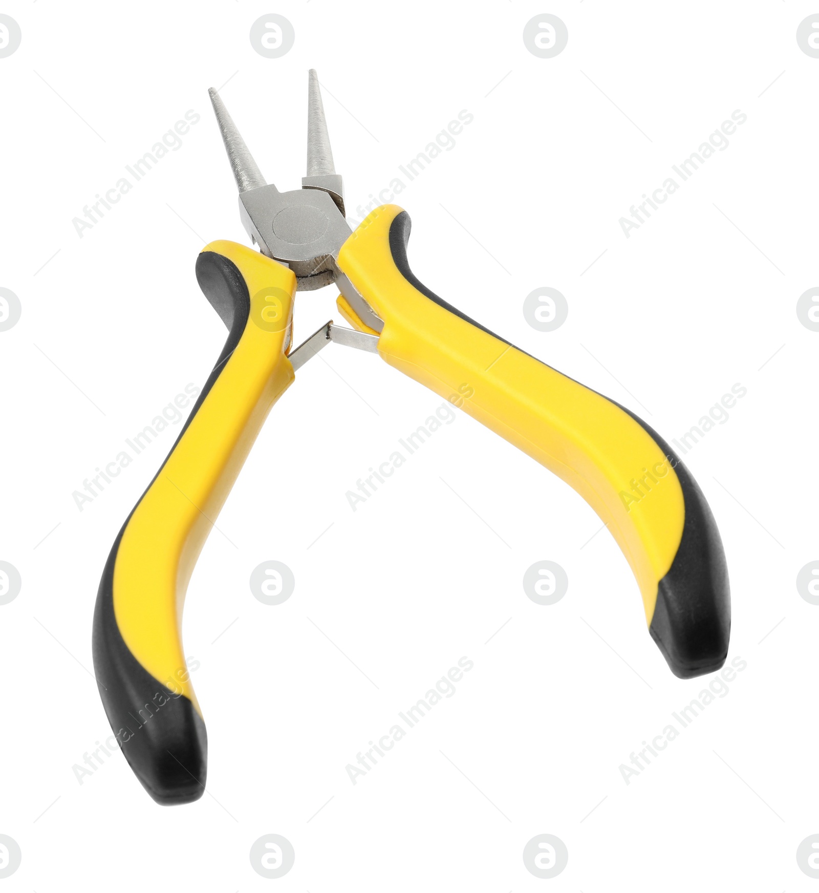 Photo of New round nose pliers isolated on white