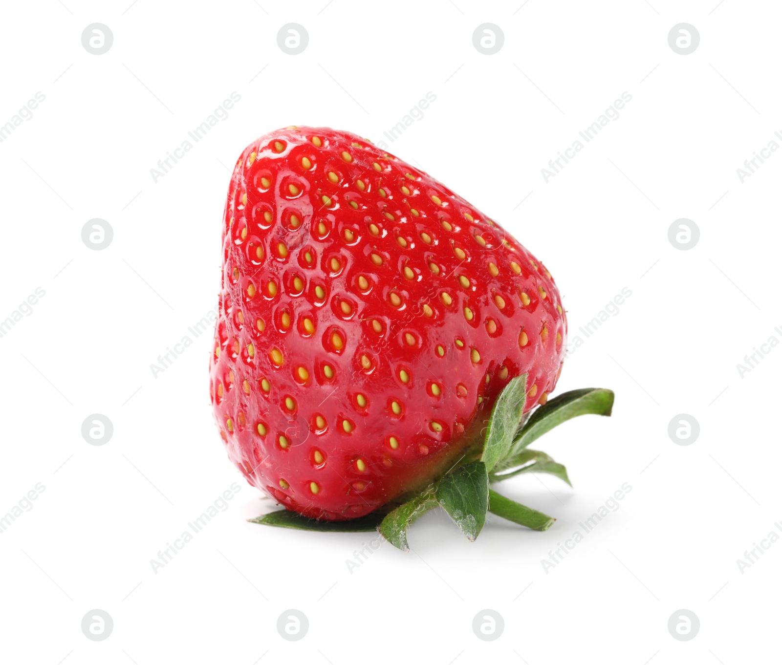 Photo of Delicious fresh ripe strawberry isolated on white