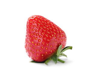 Delicious fresh ripe strawberry isolated on white