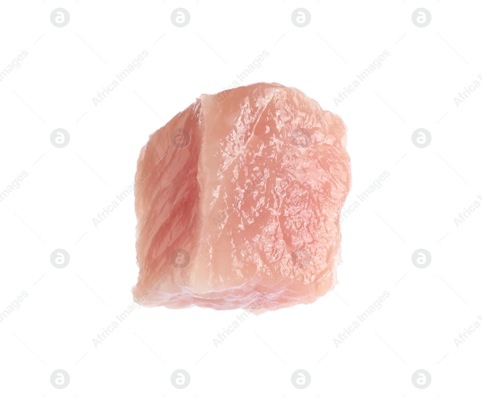 Photo of Piece of raw beef meat isolated on white