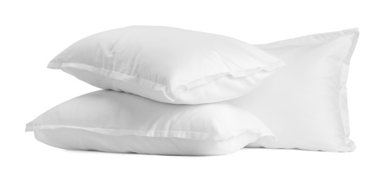 Photo of Many new soft pillows isolated on white