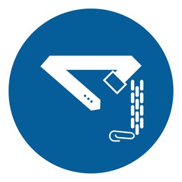 Image of International Maritime Organization (IMO) sign, illustration. Use safety belt