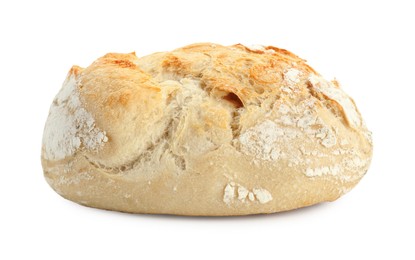 Photo of Freshly baked sourdough bread isolated on white