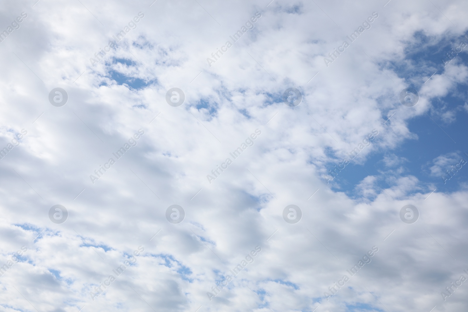 Photo of Picturesque view of beautiful blue sky with fluffy clouds