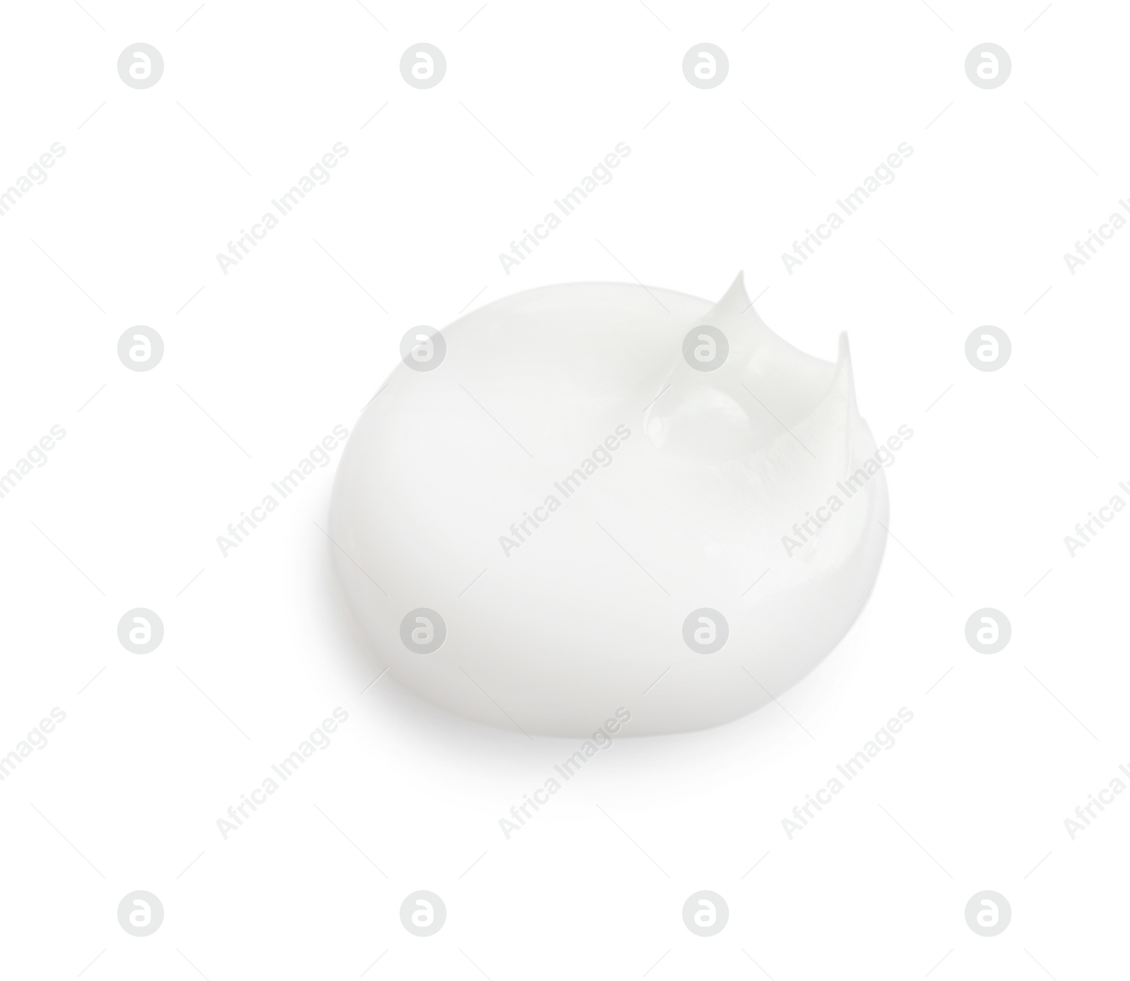 Photo of Sample of facial cream on white background