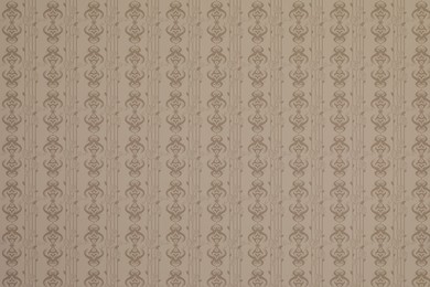 Illustration of Light brown wallpaper with beautiful pattern as background