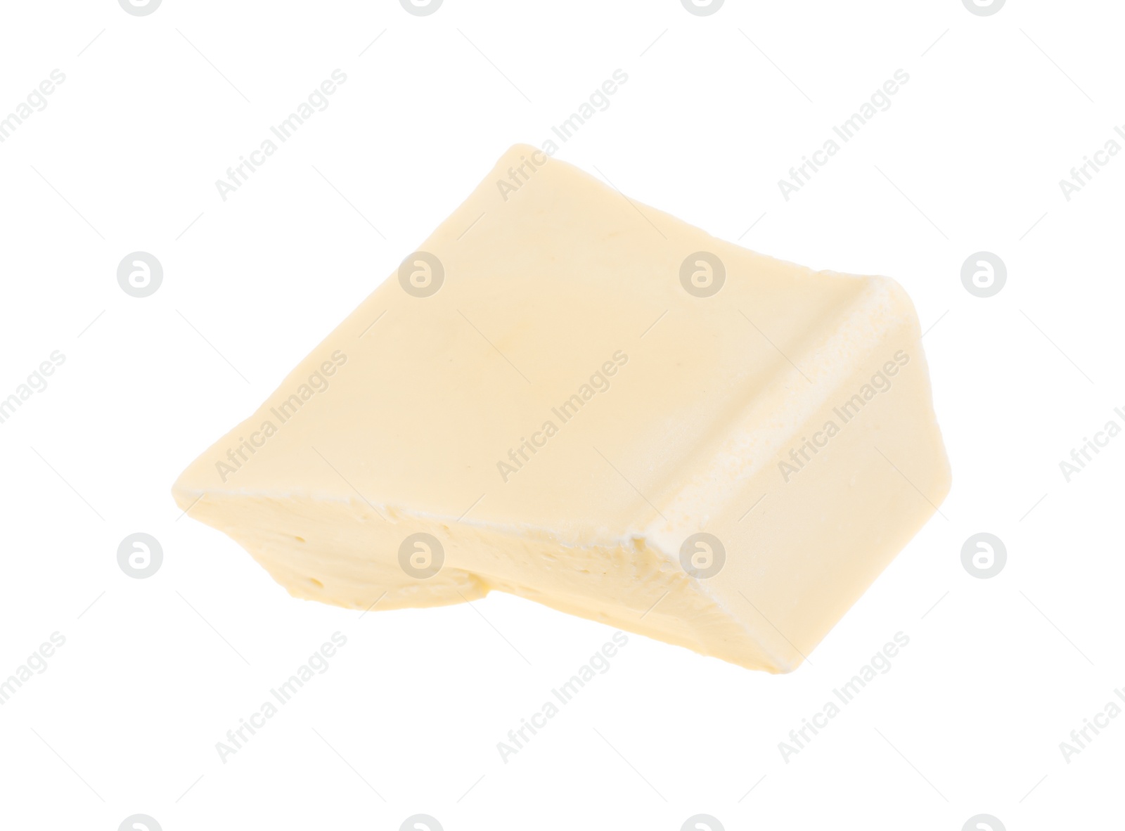 Photo of Piece of tasty chocolate isolated on white