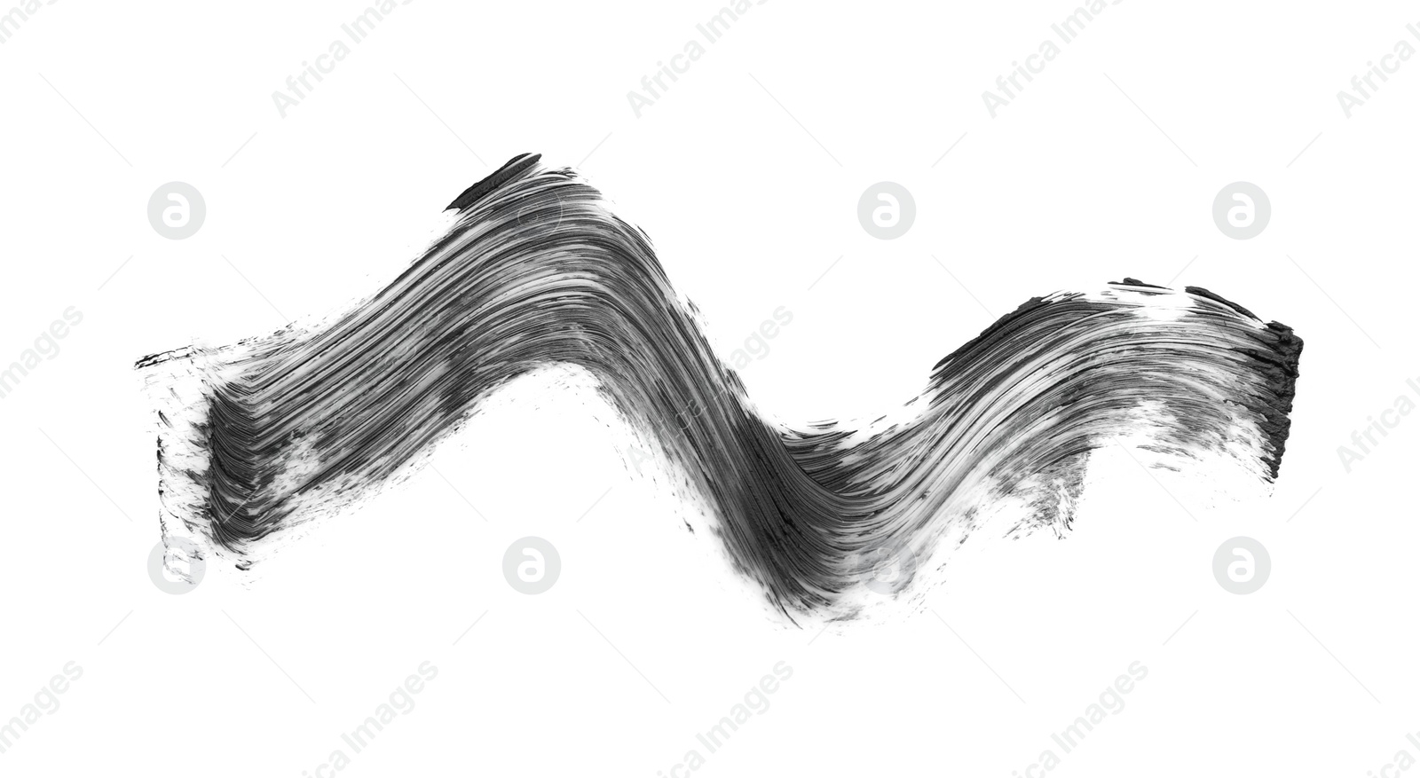 Photo of Stroke of mascara on white background