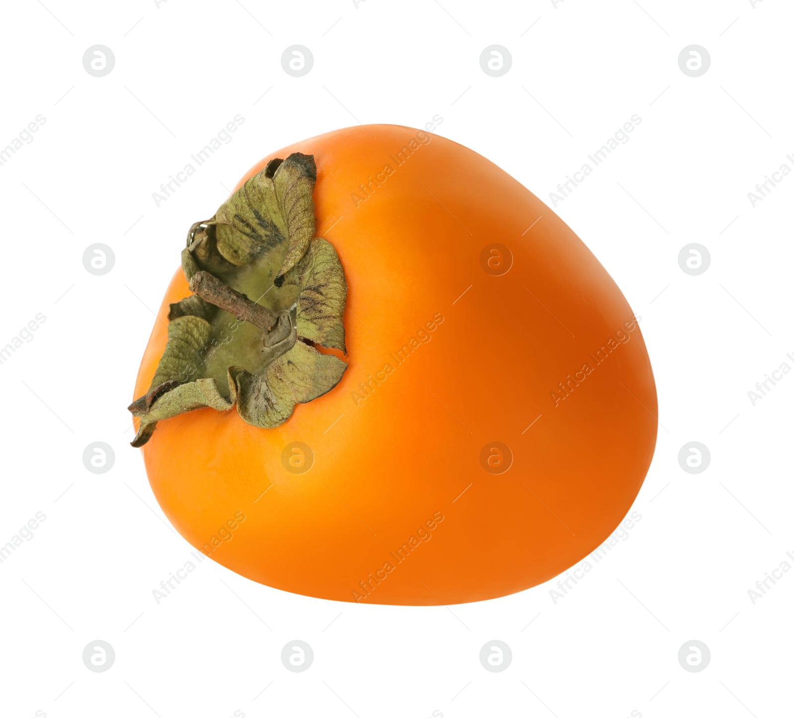 Photo of Delicious ripe juicy persimmon isolated on white