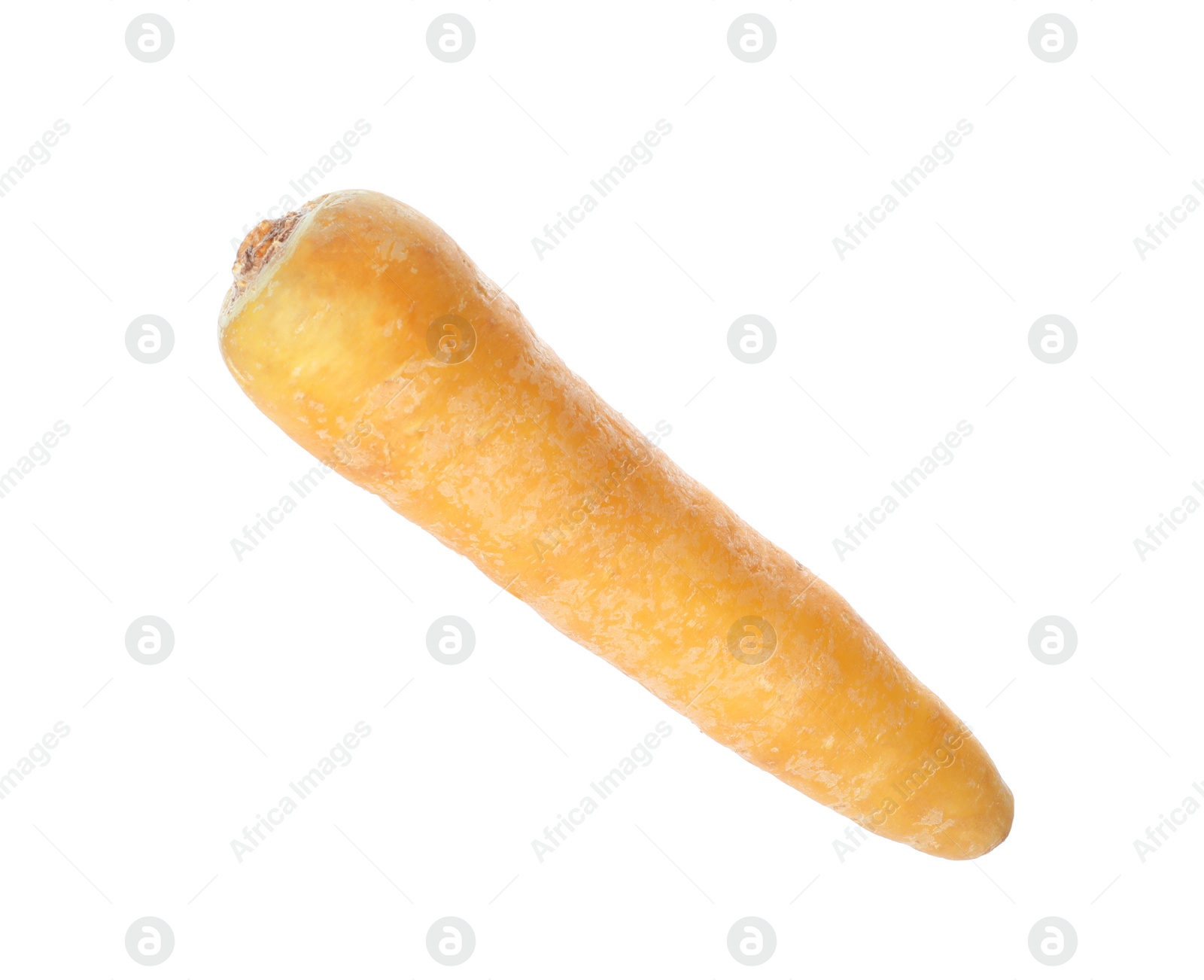 Photo of Fresh raw yellow carrot isolated on white