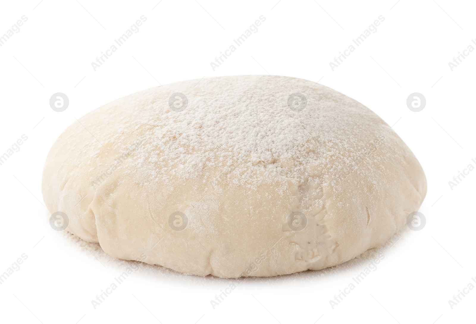 Photo of Wheat dough for pastries isolated on white