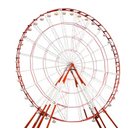 Image of Beautiful large Ferris wheel isolated on white