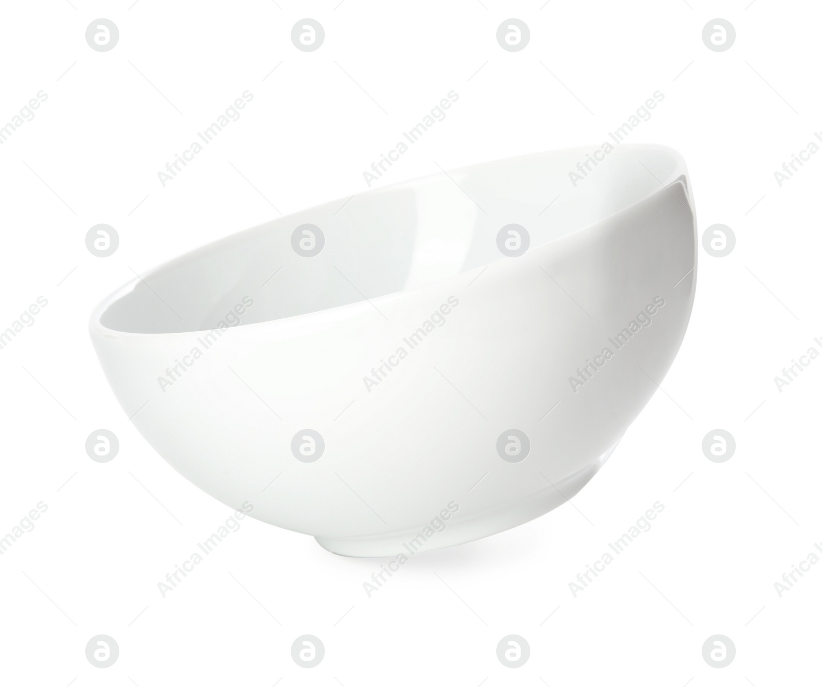 Photo of Clean empty ceramic bowl isolated on white