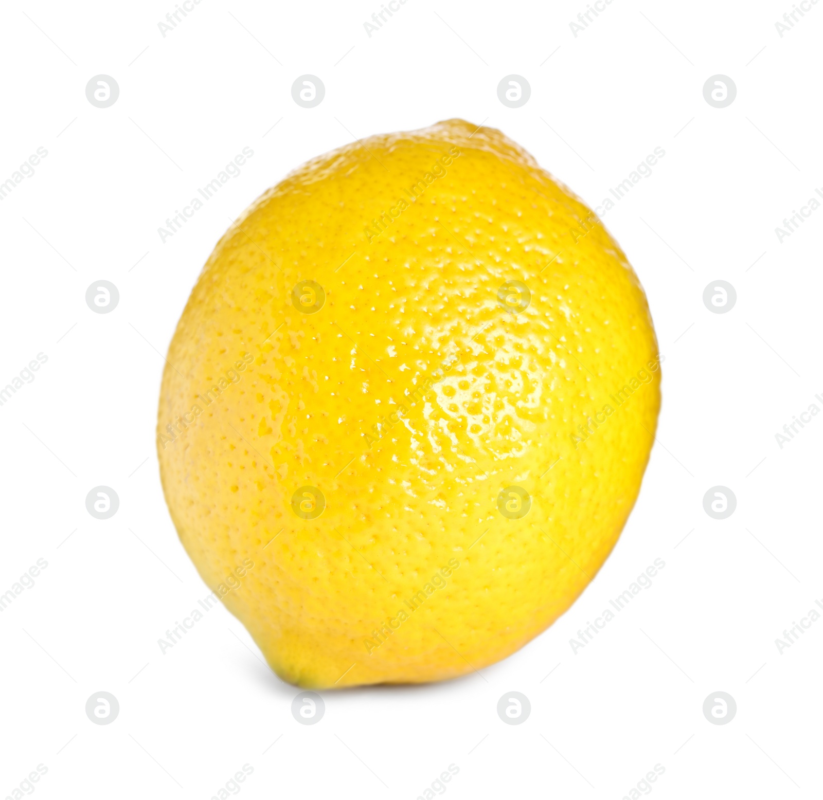 Photo of Fresh lemon isolated on white. Citrus fruit