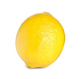 Photo of Fresh lemon isolated on white. Citrus fruit