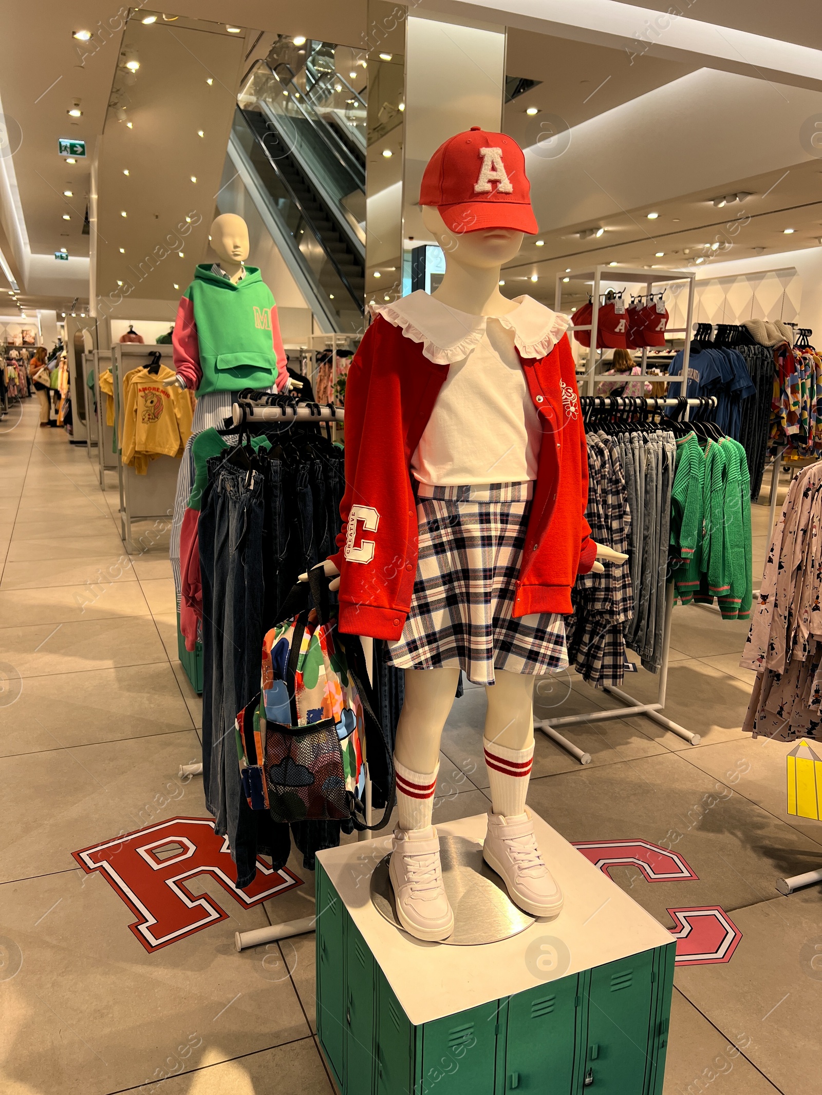 Photo of Warsaw, Poland - July 26, 2022: Display of fashion store in shopping mall