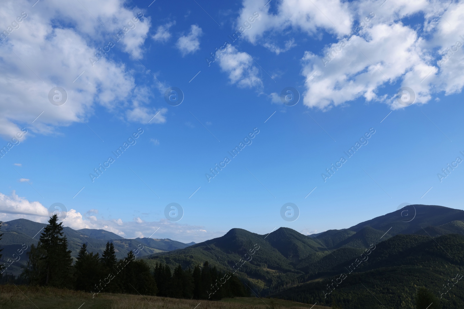 Photo of Picturesque view of mountain landscape in morning