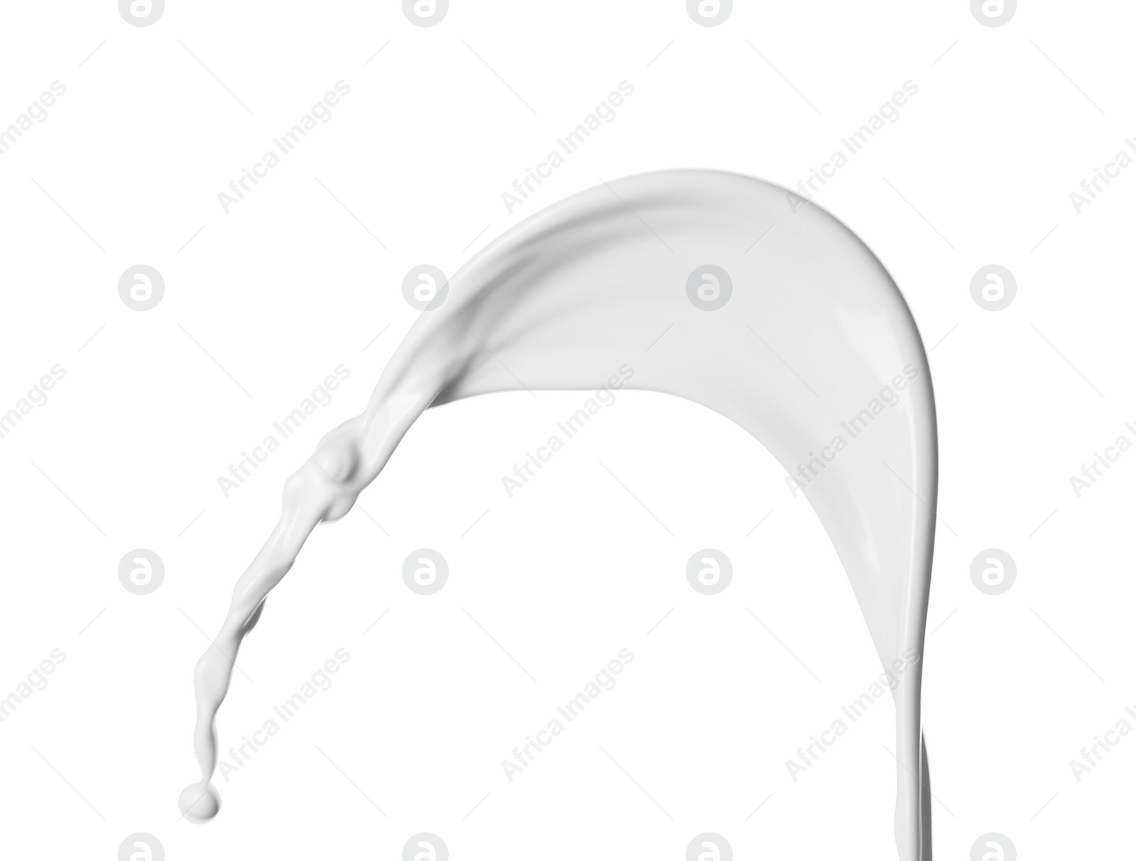 Photo of Splash of fresh milk isolated on white