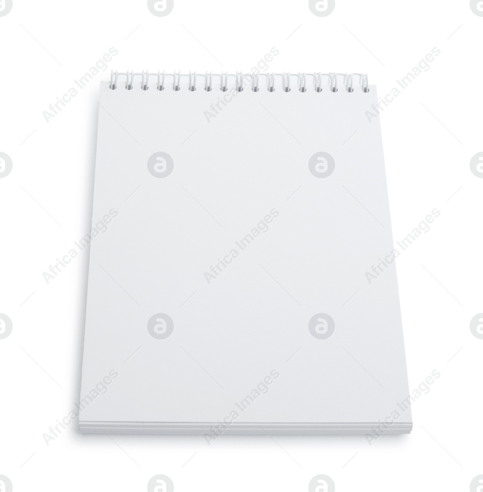 Photo of Blank paper brochure isolated on white. Mockup for design