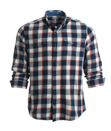 Photo of Checkered shirt on mannequin against white background