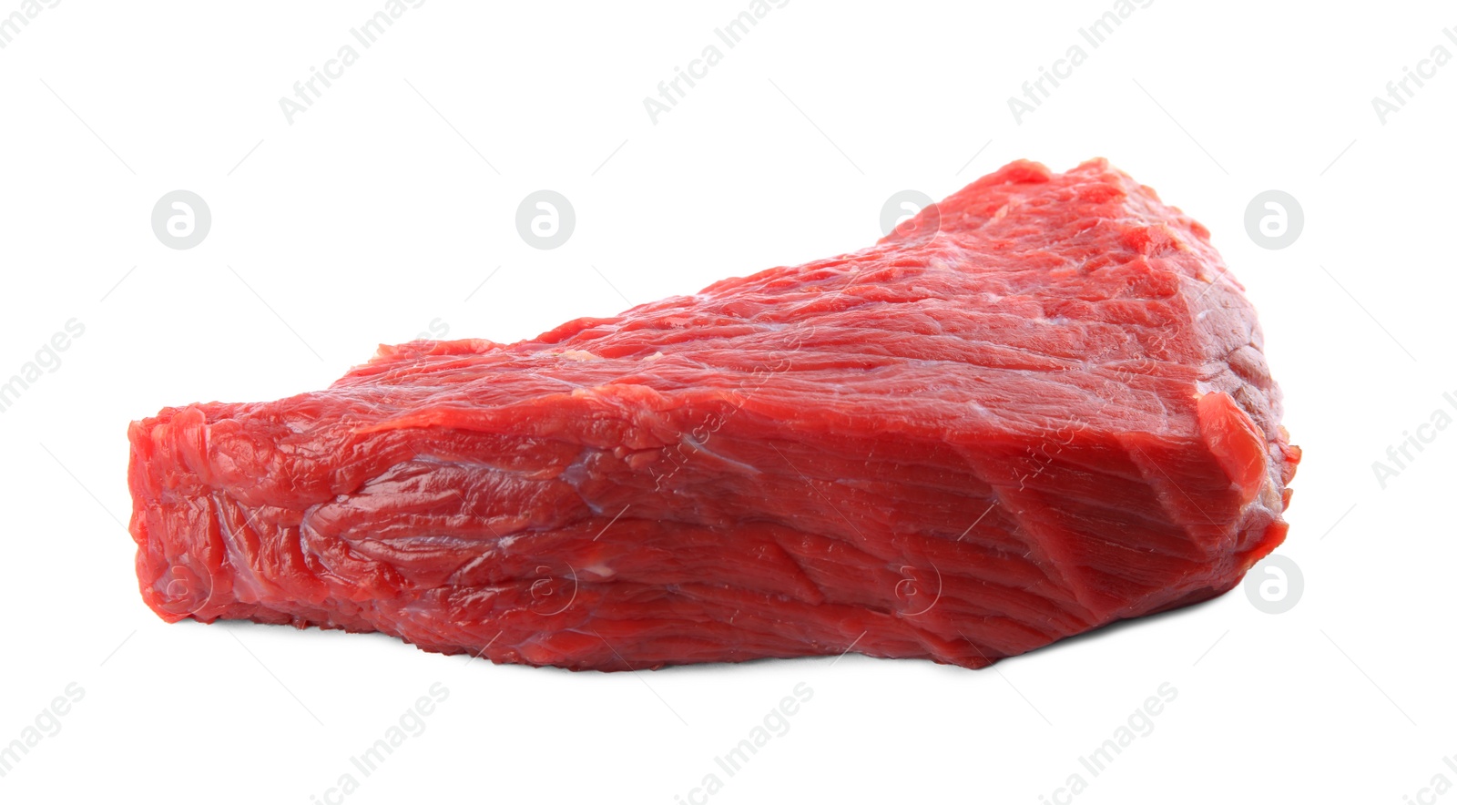 Photo of Fresh raw beef cut isolated on white