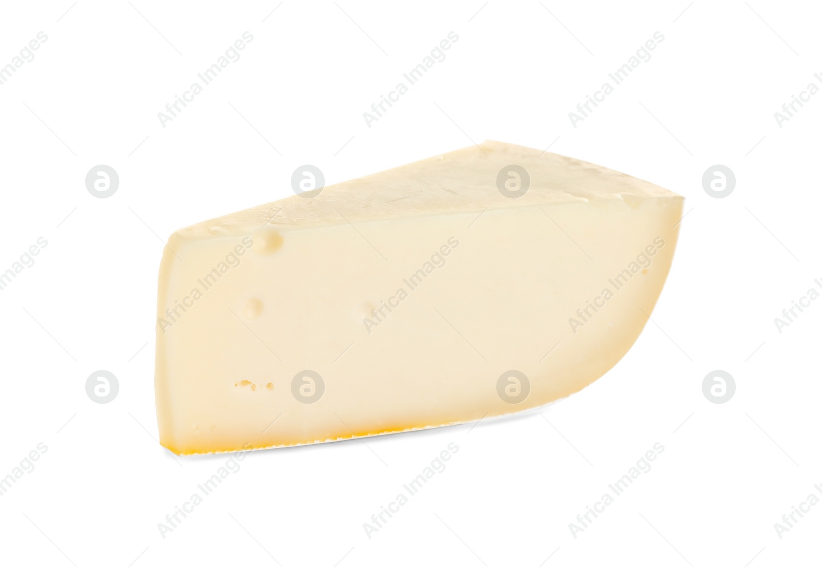 Photo of Piece of tasty grana padano cheese isolated on white