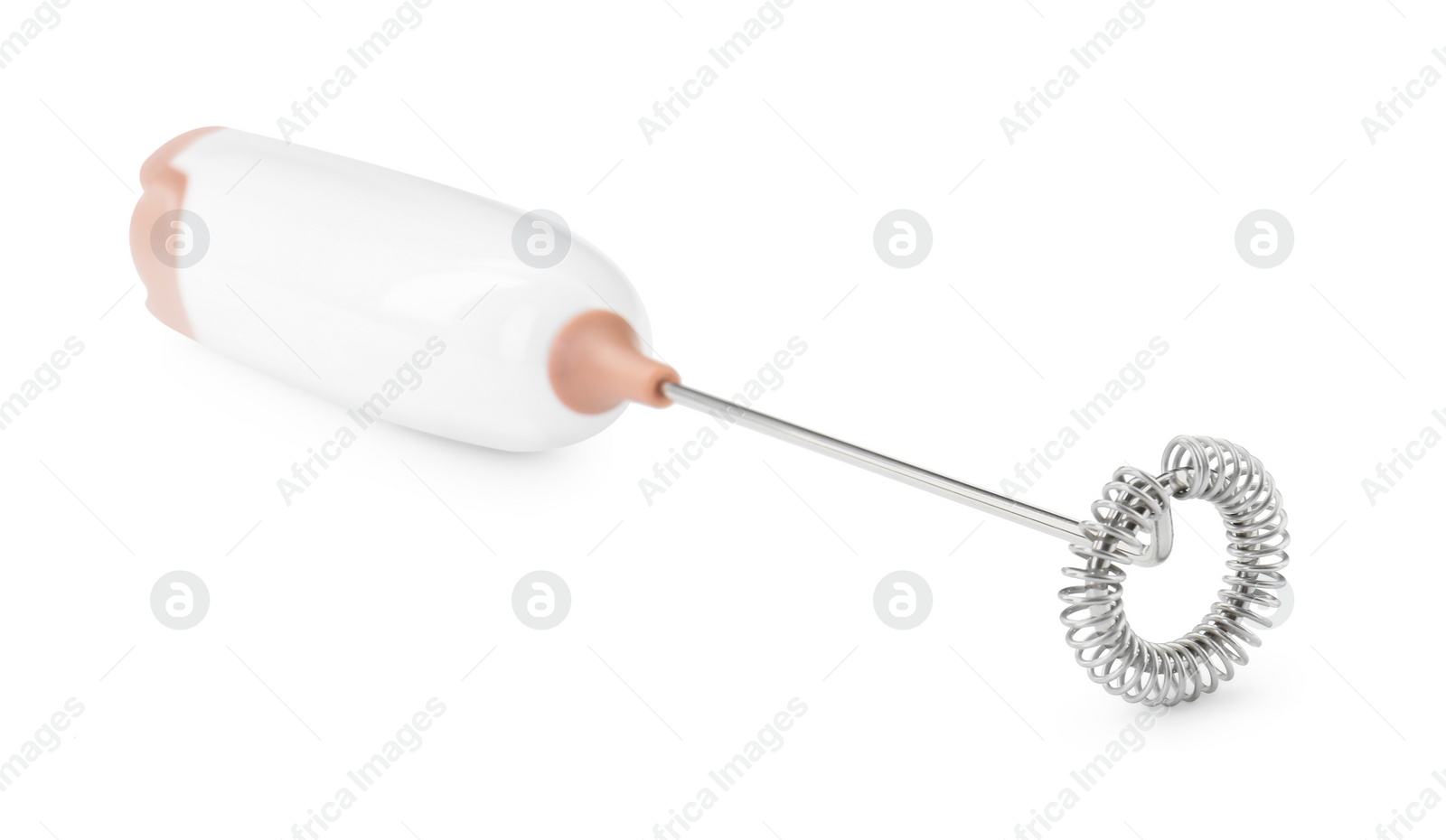 Photo of One milk frother wand isolated on white