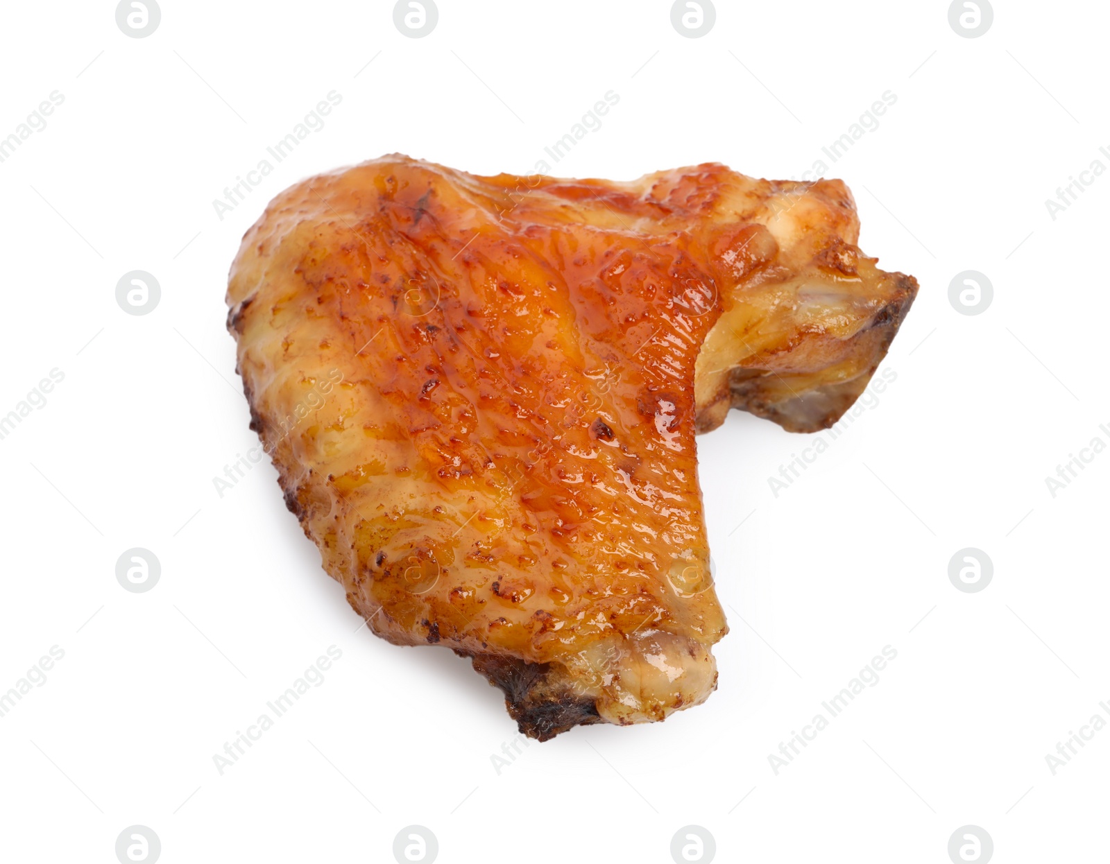 Photo of Delicious fried chicken wing isolated on white