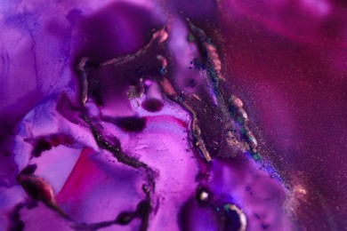 Image of Beautiful abstract ink painting as background, closeup