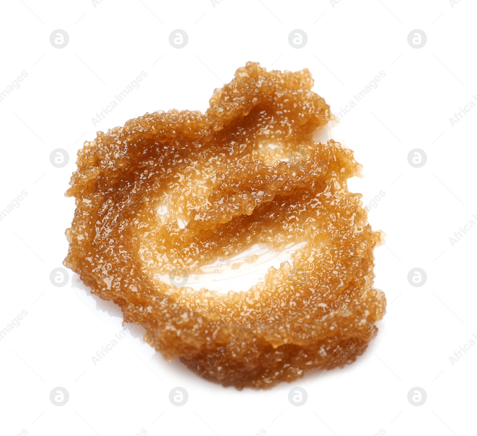 Photo of Sample of natural scrub on white background